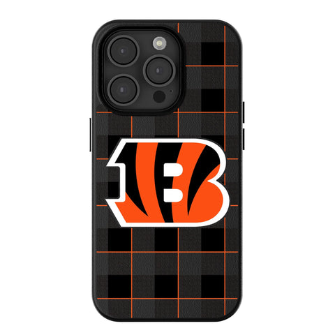 Cincinnati Bengals Plaid MagSafe Compatible Phone Case for Apple iPhone