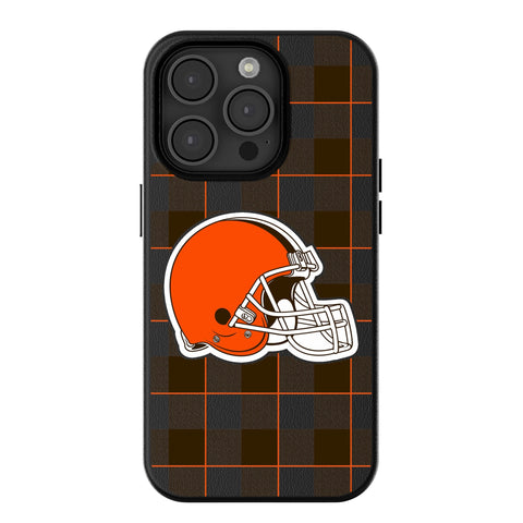 Cleveland Browns Plaid MagSafe Compatible Phone Case for Apple iPhone
