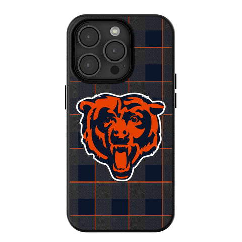 Chicago Bears Plaid MagSafe Compatible Phone Case for Apple iPhone