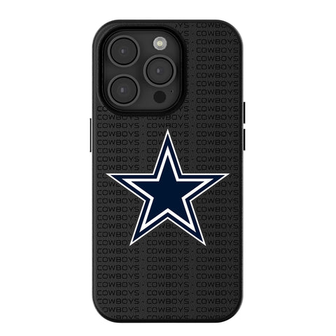 Dallas Cowboys Text Backdrop MagSafe Compatible Phone Case for Apple iPhone