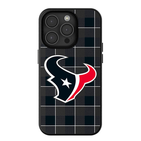 Houston Texans Plaid MagSafe Compatible Phone Case for Apple iPhone