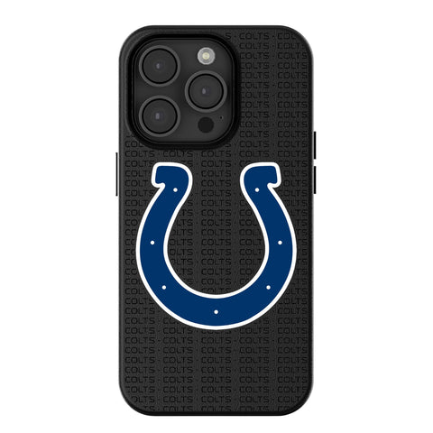Indianapolis Colts Text Backdrop MagSafe Compatible Phone Case for Apple iPhone