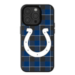 Indianapolis Colts Plaid Magnetic Phone Case-0