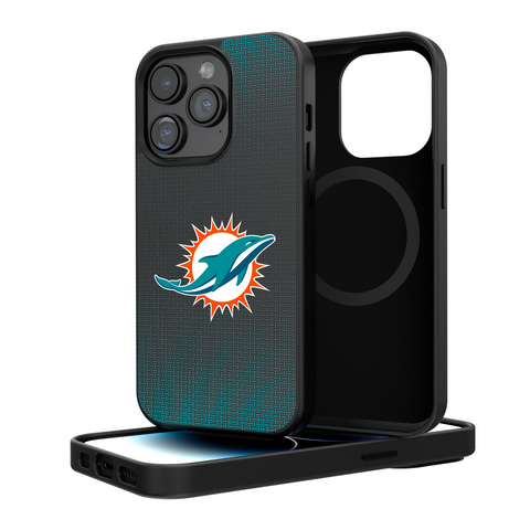 Miami Dolphins Linen Magnetic Phone Case-0