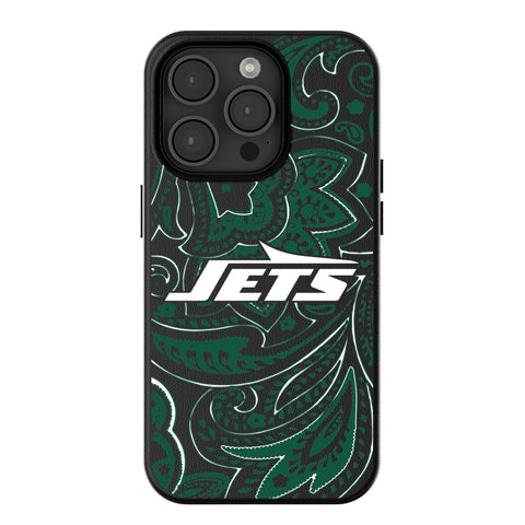 New York Jets Paisley MagSafe Compatible Phone Case for Apple iPhone