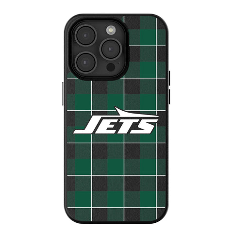 New York Jets Plaid MagSafe Compatible Phone Case for Apple iPhone
