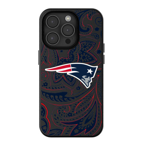 New England Patriots Paisley MagSafe Compatible Phone Case for Apple iPhone