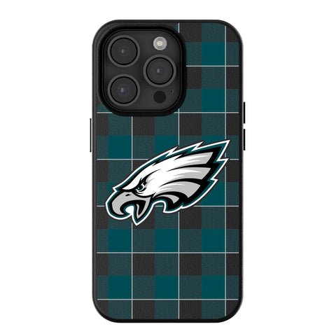 Philadelphia Eagles Plaid Magnetic Phone Case-0