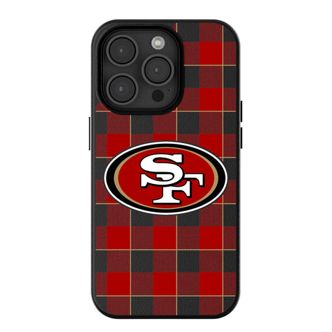 San Francisco 49ers Plaid MagSafe Compatible Phone Case for Apple iPhone
