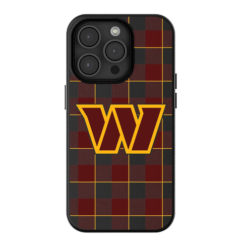 Washington Commanders Plaid MagSafe Compatible Phone Case for Apple iPhone