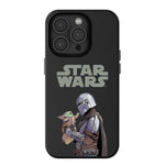 Star Wars: The Mandalorian Grogu and Din Djarin Color Block MagSafe Compatible Phone Case for Apple iPhone