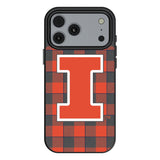 University of Illinois Fighting Illini Plaid MagSafe Compatible Phone Case for Apple iPhone 17 Series