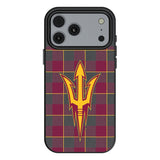 Arizona State University Sun Devils Plaid MagSafe Compatible Phone Case for Apple iPhone 17 Series