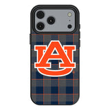 University of Auburn Tigers Plaid MagSafe Compatible Phone Case for Apple iPhone 17 Series
