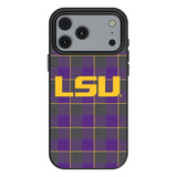 Louisiana State University Tigers Plaid MagSafe Compatible Phone Case for Apple iPhone 17 Series