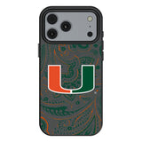 University of Miami Hurricanes Paisley MagSafe Compatible Phone Case for Apple iPhone 17 Series