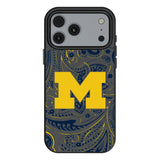 University of Michigan Wolverines Paisley MagSafe Compatible Phone Case for Apple iPhone 17 Series