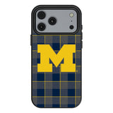 University of Michigan Wolverines Plaid MagSafe Compatible Phone Case for Apple iPhone 17 Series