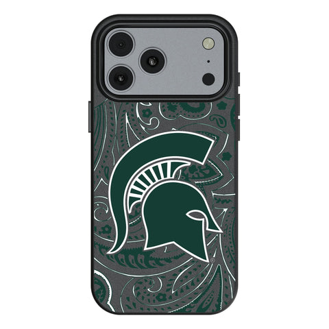 Michigan State University Spartans Paisley MagSafe Compatible Phone Case for Apple iPhone 17 Series
