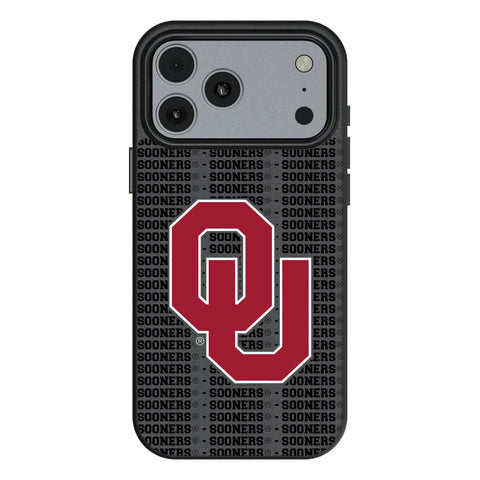 University of Oklahoma Sooners Text Backdrop MagSafe Compatible Phone Case for Apple iPhone 17 Series