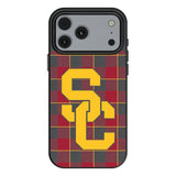 University of Southern California Trojans Plaid MagSafe Compatible Phone Case for Apple iPhone 17 Series