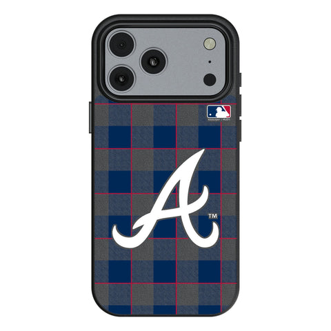 Atlanta Braves Plaid MagSafe Compatible Phone Case for Apple iPhone 17 Series