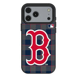 Boston Red Sox Plaid MagSafe Compatible Phone Case for Apple iPhone 17 Series