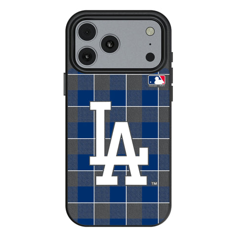 LA Dodgers Plaid MagSafe Compatible Phone Case for Apple iPhone 17 Series