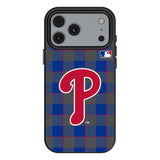 Philadelphia Phillies Plaid MagSafe Compatible Phone Case for Apple iPhone 17 Series