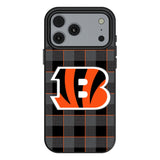 Cincinnati Bengals Plaid MagSafe Compatible Phone Case for Apple iPhone 17 Series