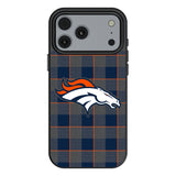 Denver Broncos Plaid MagSafe Compatible Phone Case for Apple iPhone 17 Series