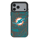 Miami Dolphins Paisley MagSafe Compatible Phone Case for Apple iPhone 17 Series