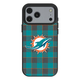 Miami Dolphins Plaid MagSafe Compatible Phone Case for Apple iPhone 17 Series