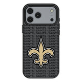 New Orleans Saints Text Backdrop MagSafe Compatible Phone Case for Apple iPhone 17 Series