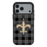 New Orleans Saints Plaid MagSafe Compatible Phone Case for Apple iPhone 17 Series