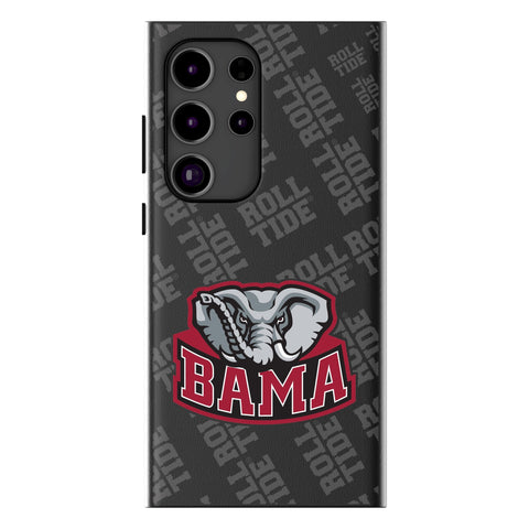 University of Alabama Crimson Tide Script A Quadtile MagSafe Compatible Phone Case for Samsung Galaxy