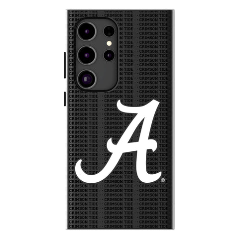 University of Alabama Crimson Tide Script A Text Backdrop MagSafe Compatible Phone Case for Samsung Galaxy