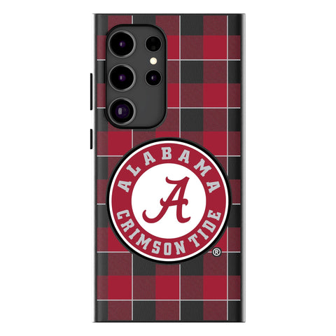 University of Alabama Crimson Tide Plaid MagSafe Compatible Phone Case-0