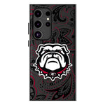 University of Georgia Bulldogs Uga Paisley MagSafe Compatible Phone Case for Samsung Galaxy