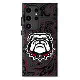 University of Georgia Bulldogs Uga Paisley MagSafe Compatible Phone Case for Samsung Galaxy