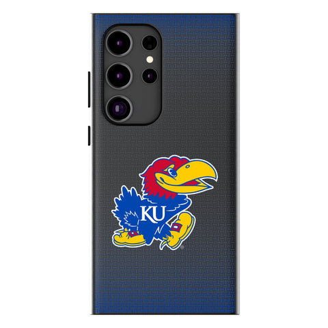 University of Kansas Jayhawks Linen MagSafe Compatible Phone Case for Samsung Galaxy