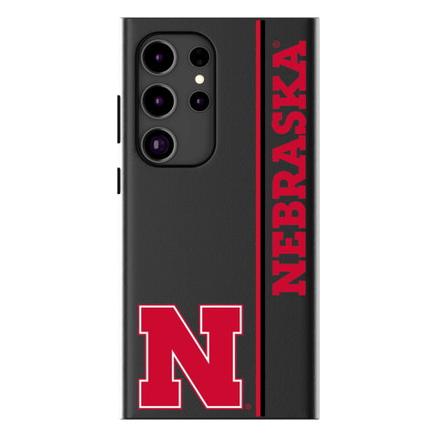 University of Nebraska Huskers Block N Sidebar MagSafe Compatible Phone Case for Samsung Galaxy