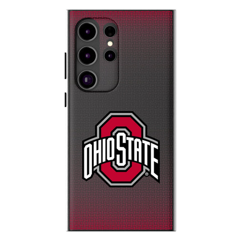 Ohio State University Buckeyes Linen MagSafe Compatible Phone Case for Samsung Galaxy