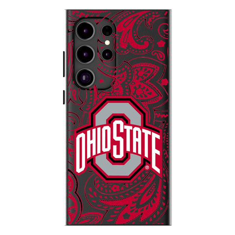 Ohio State University Buckeyes Paisley MagSafe Compatible Phone Case for Samsung Galaxy