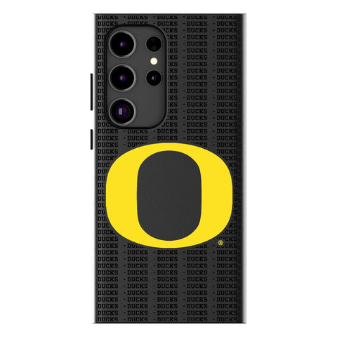 University of Oregon Ducks Text Backdrop MagSafe Compatible Phone Case for Samsung Galaxy