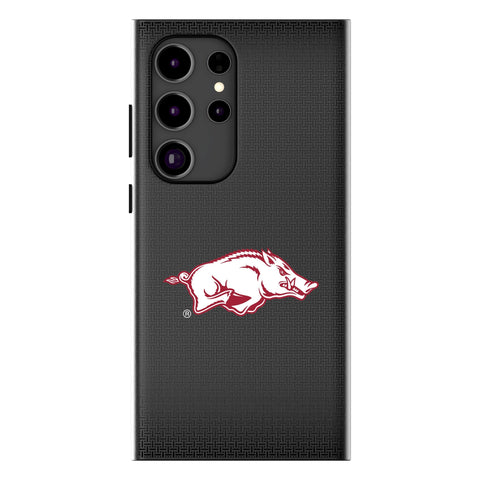 University of Arkansas Fayetteville Razorbacks Linen MagSafe Compatible Phone Case for Samsung Galaxy