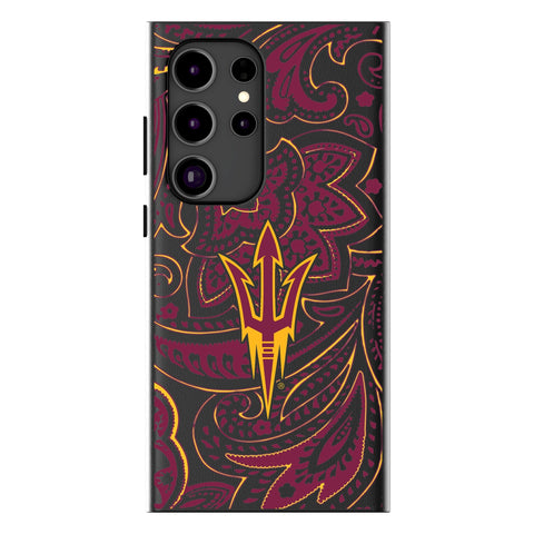 Arizona State University Sun Devils Paisley MagSafe Compatible Phone Case-0