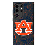 University of Auburn Tigers Paisley MagSafe Compatible Phone Case for Samsung Galaxy