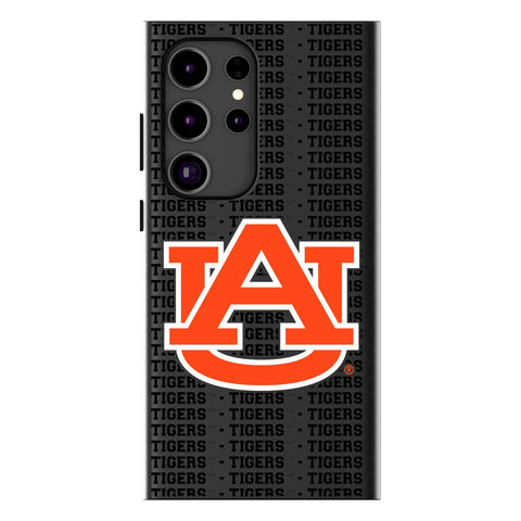 University of Auburn Tigers Text Backdrop MagSafe Compatible Phone Case for Samsung Galaxy
