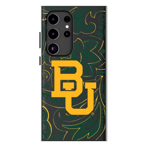 Baylor University Bears Paisley MagSafe Compatible Phone Case for Samsung Galaxy